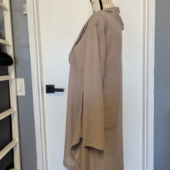 Bryn Walker Oatmeal Light Wool Blend Lagenlook Tunic Pullover Size S - Picture 5 of 10